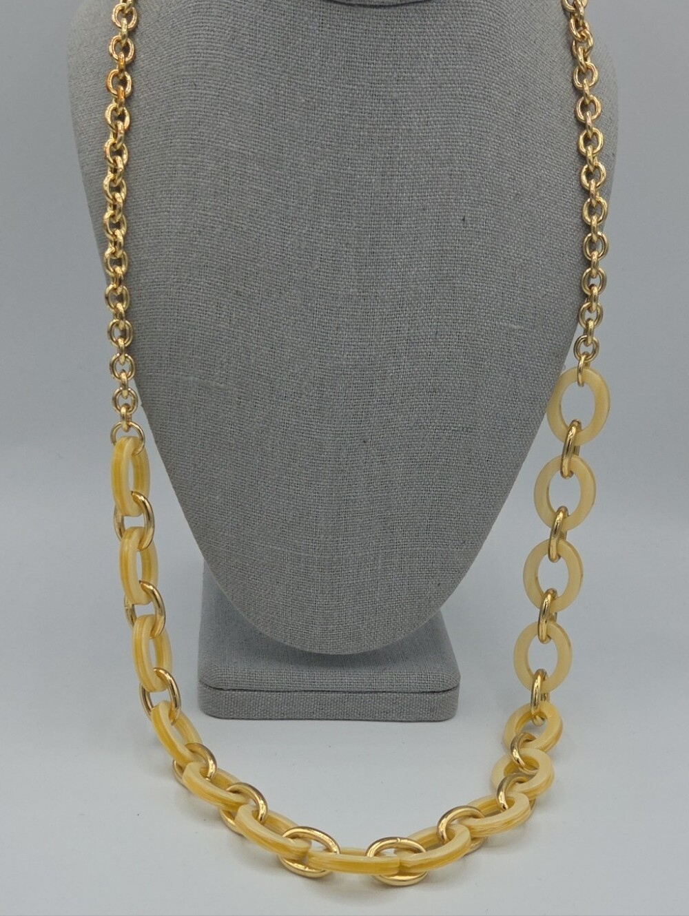 5 for $25! Talbots Gold Tone Link Statement Necklace - Yellow/Gold Tone